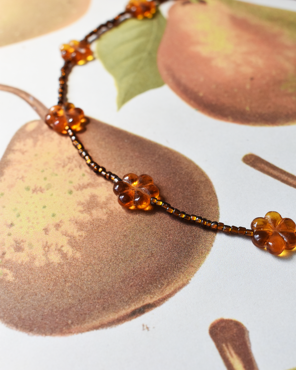 'Fields of Gold' Bead Necklace