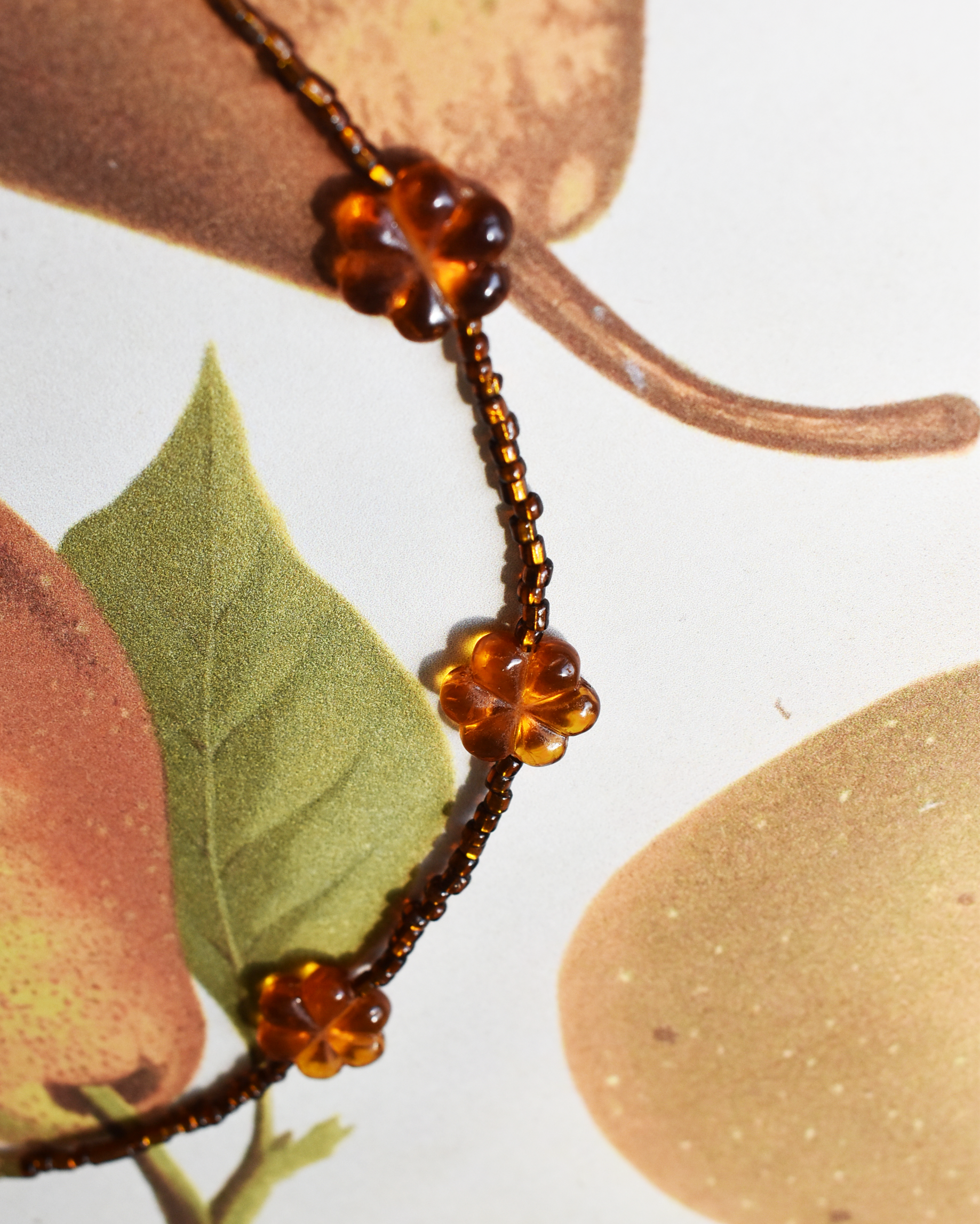 'Fields of Gold' Bead Necklace