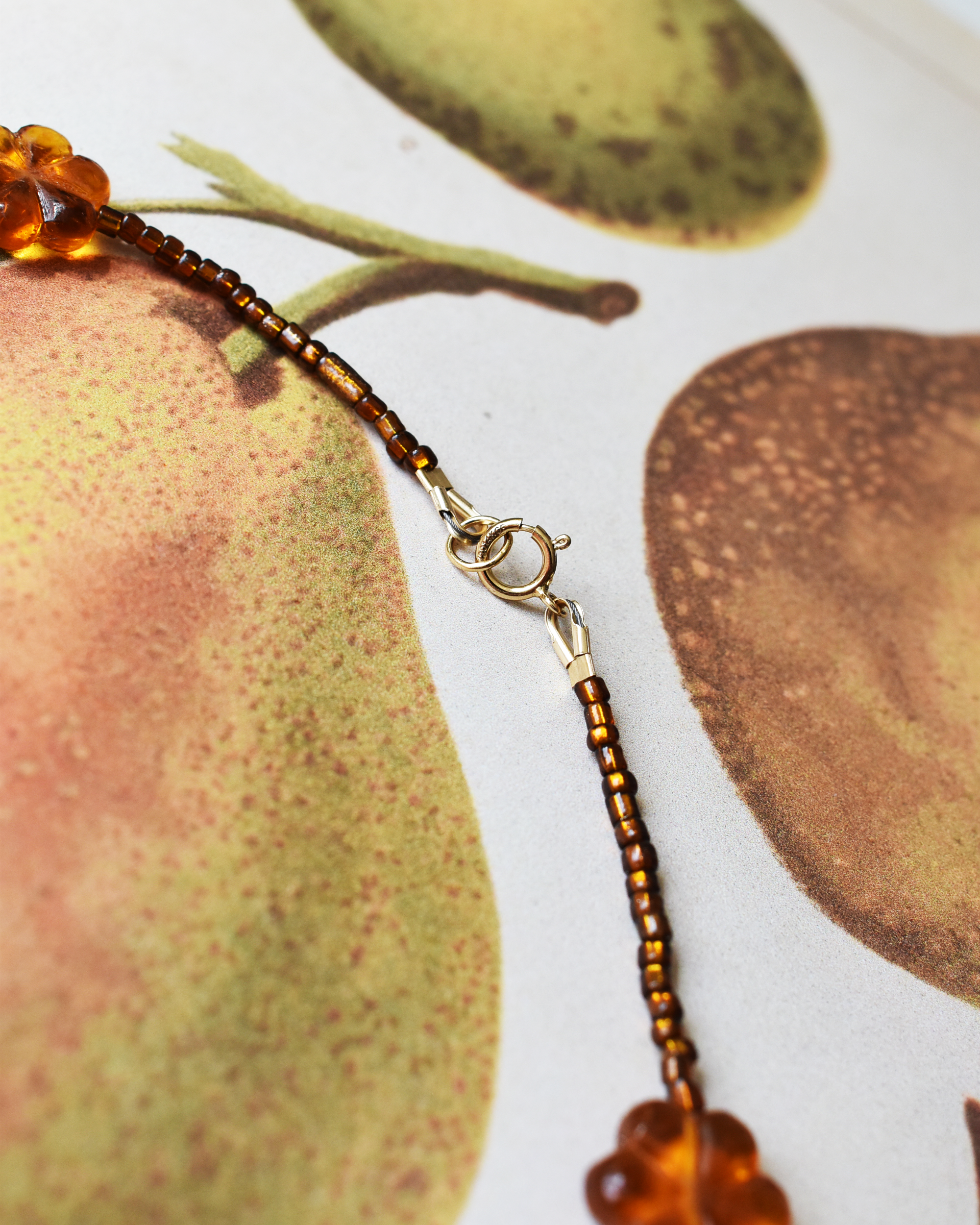 'Fields of Gold' Bead Necklace