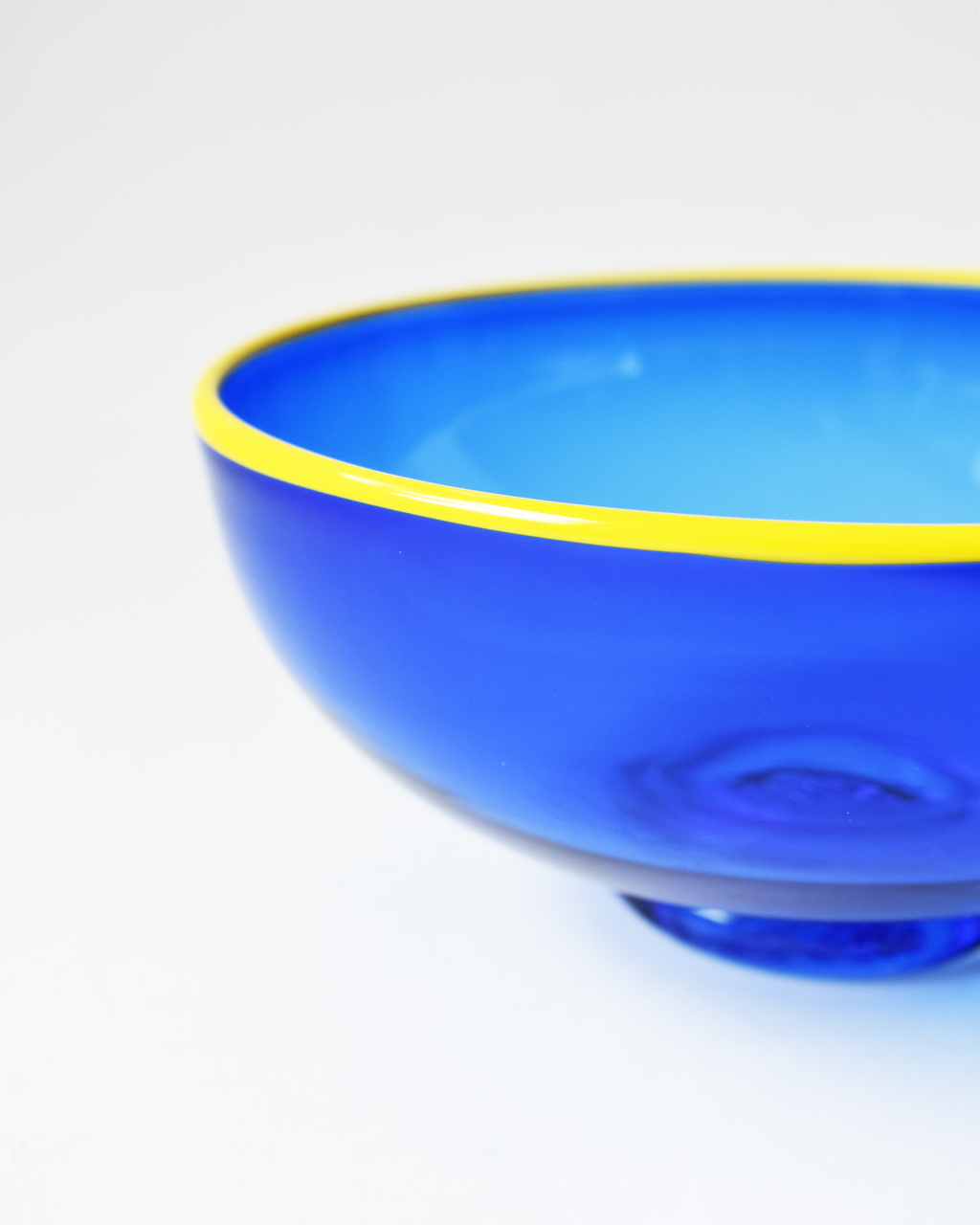 Cobalt Blue & Yellow 'Zest Bowl'