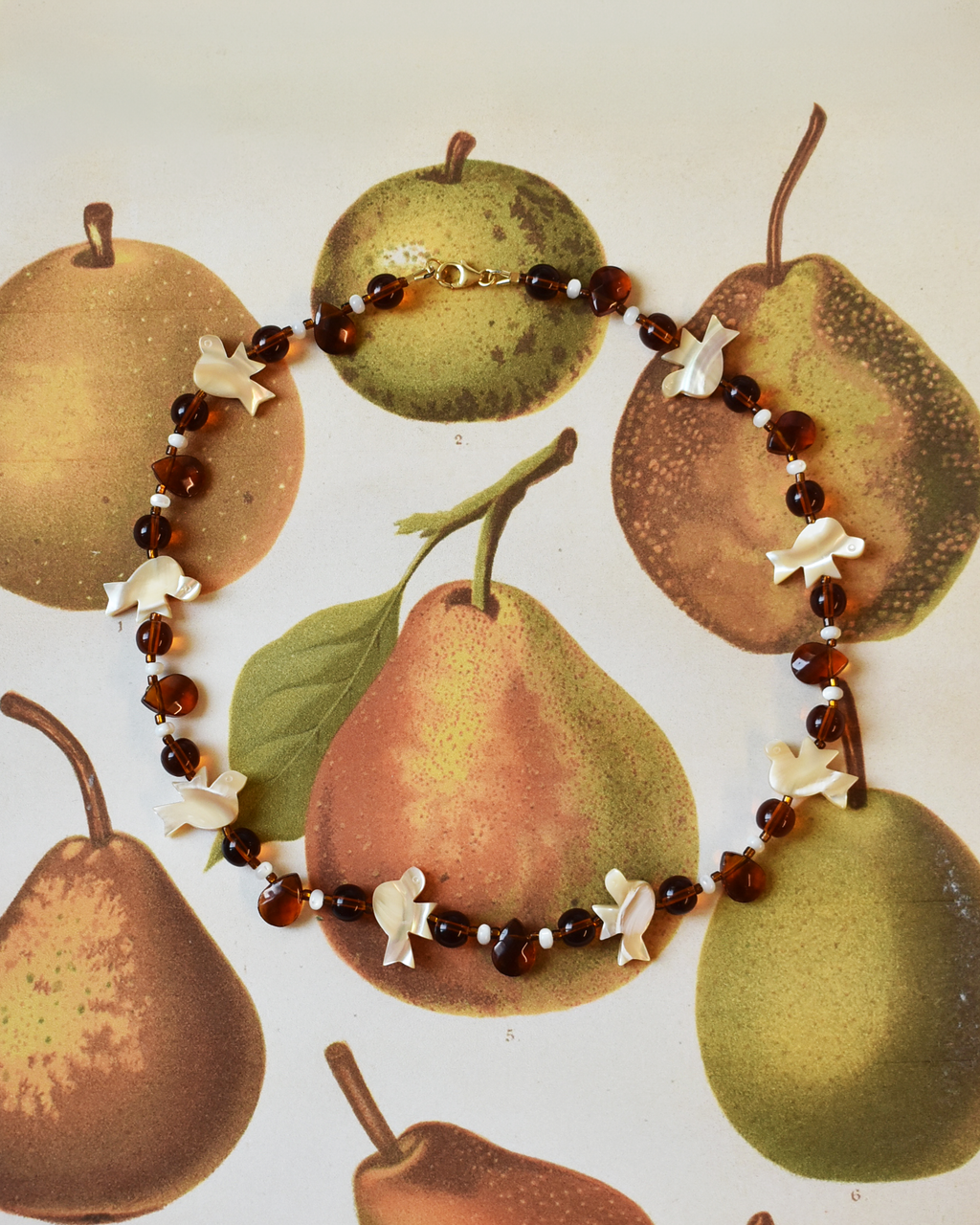 'Flight of Doves' Mother of Pearl Necklace