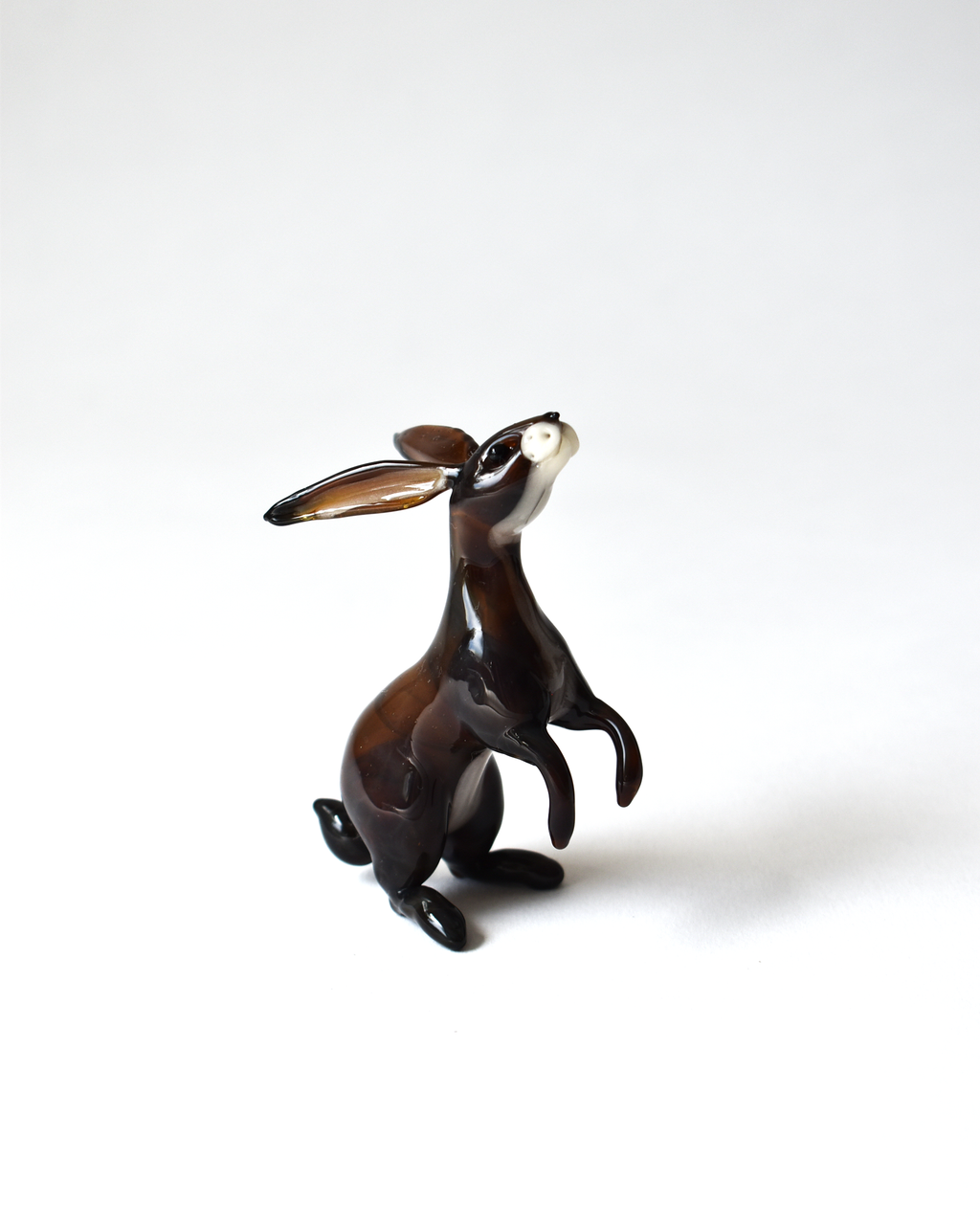 'Little Sitting Hare' Glass Sculpture