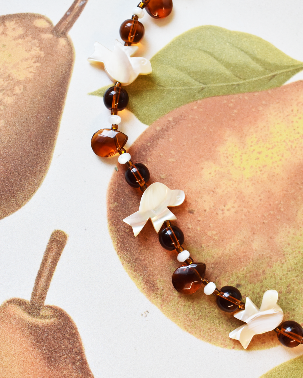 'Flight of Doves' Mother of Pearl Necklace