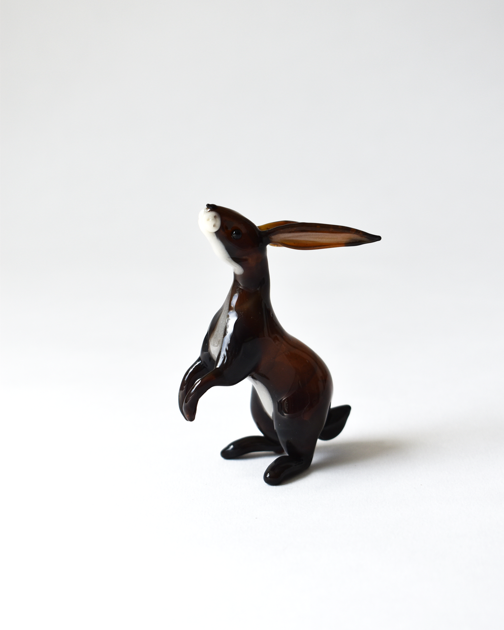 'Little Sitting Hare' Glass Sculpture