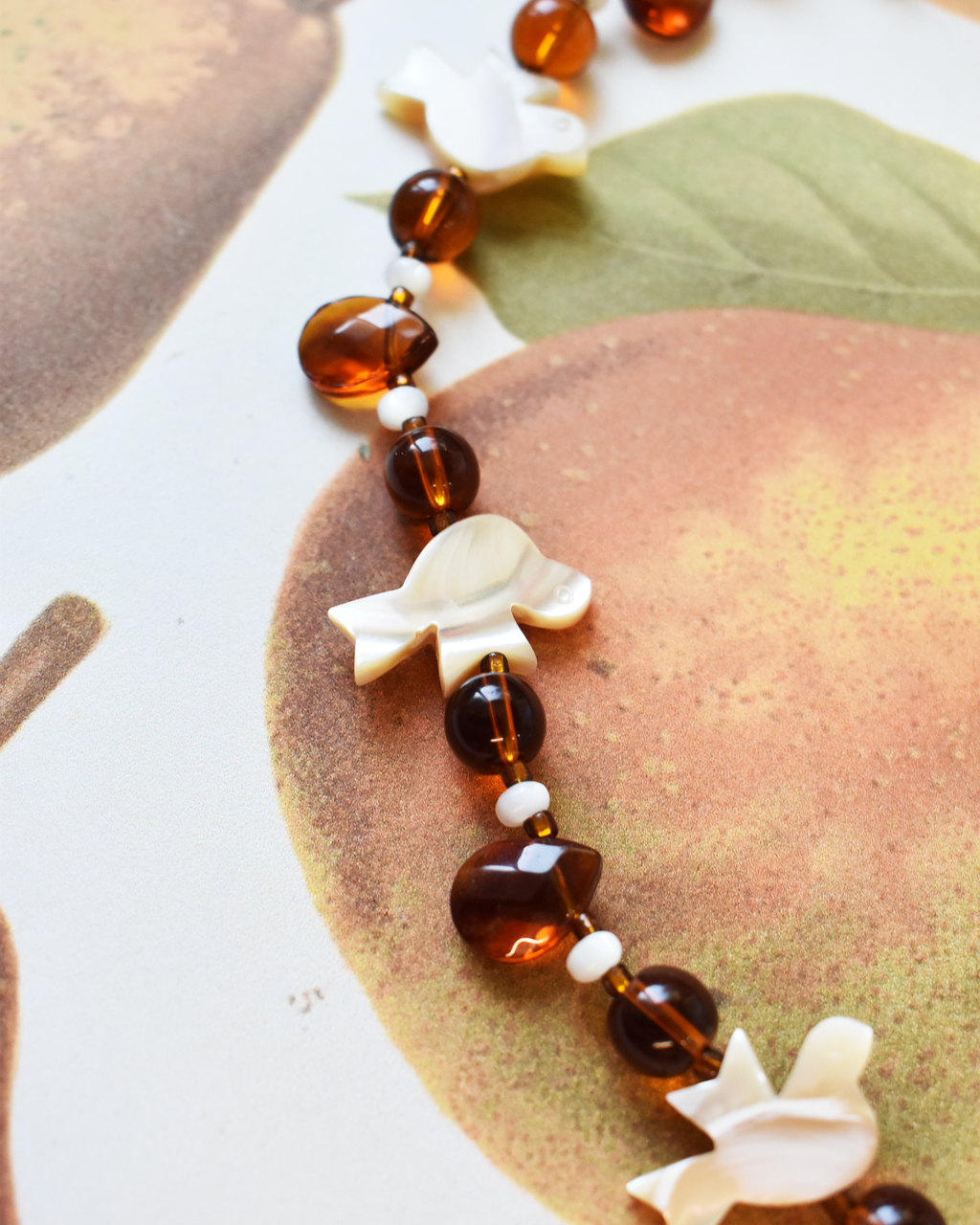 'Flight of Doves' Mother of Pearl Necklace