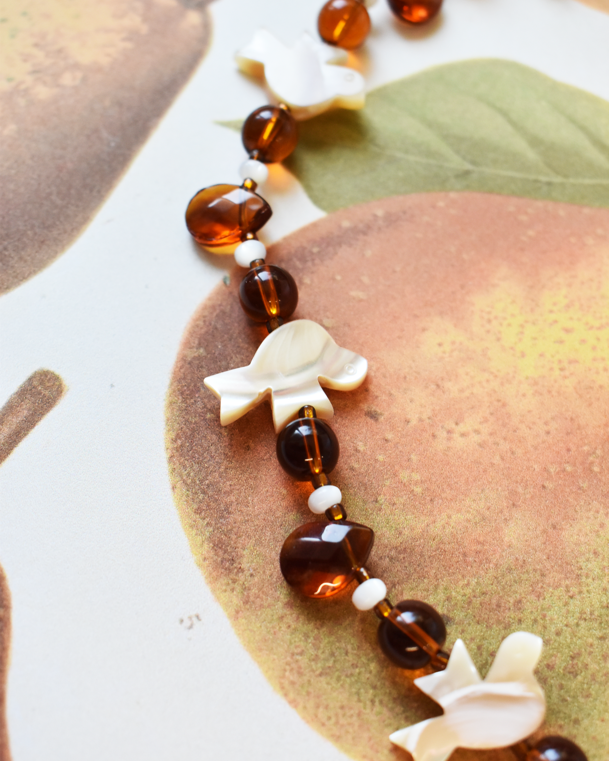 'Flight of Doves' Mother of Pearl Necklace