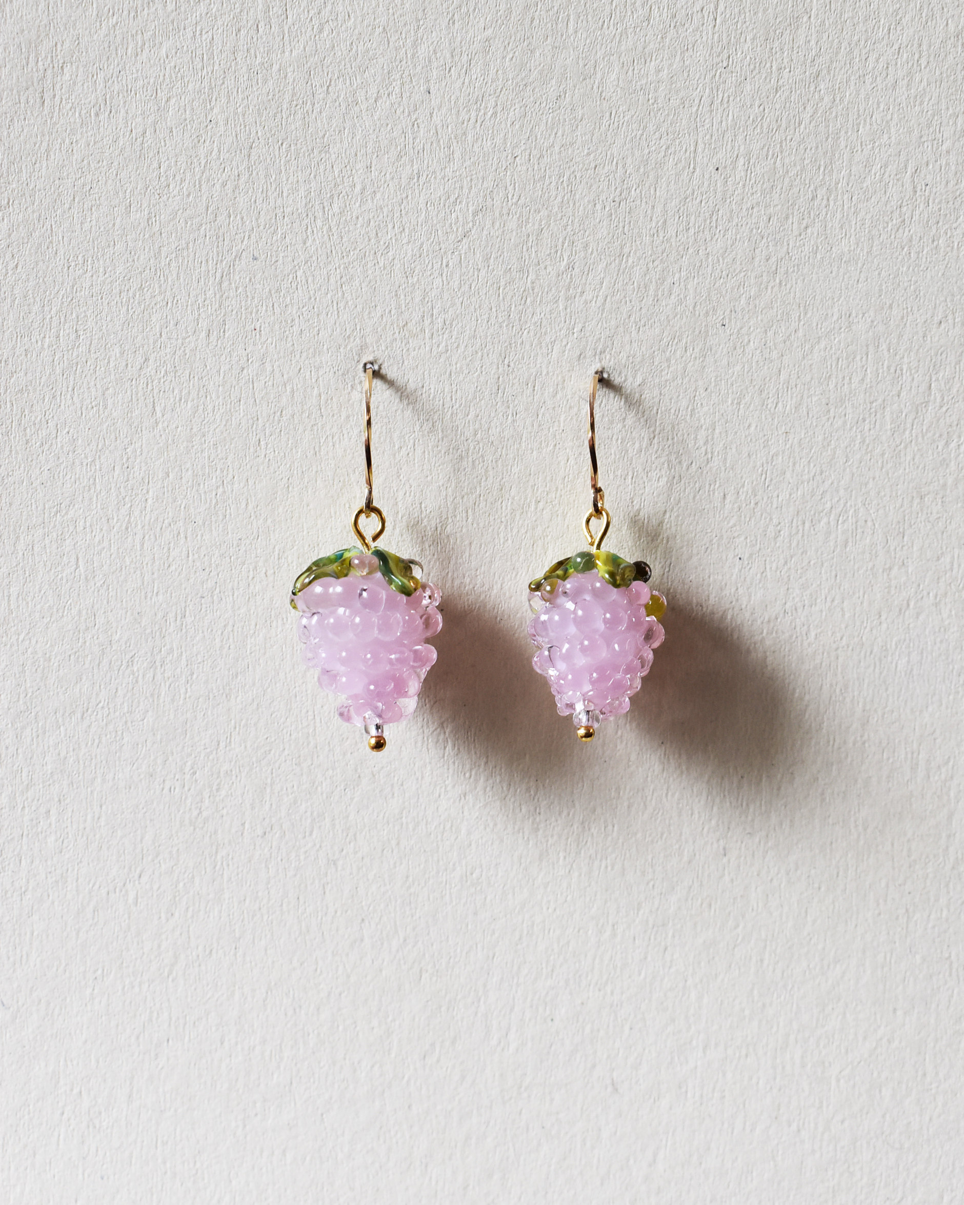 'Pink Raspberries' Elegant Drop Earrings