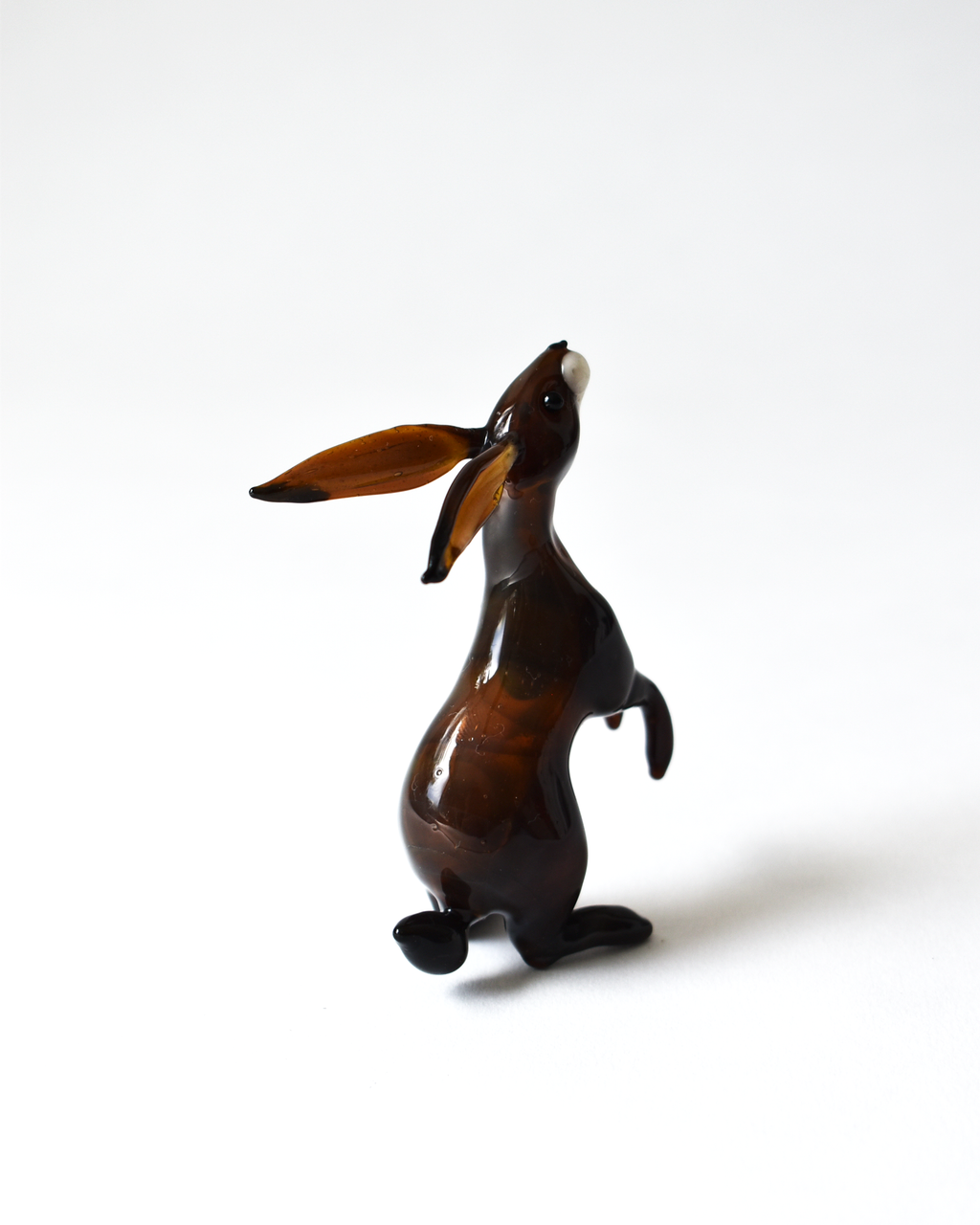 'Little Sitting Hare' Glass Sculpture