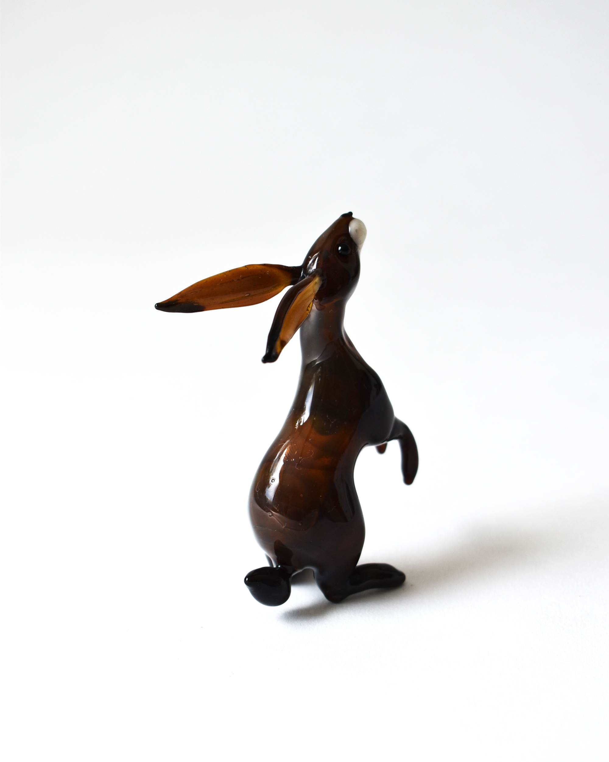'Little Sitting Hare' Glass Sculpture