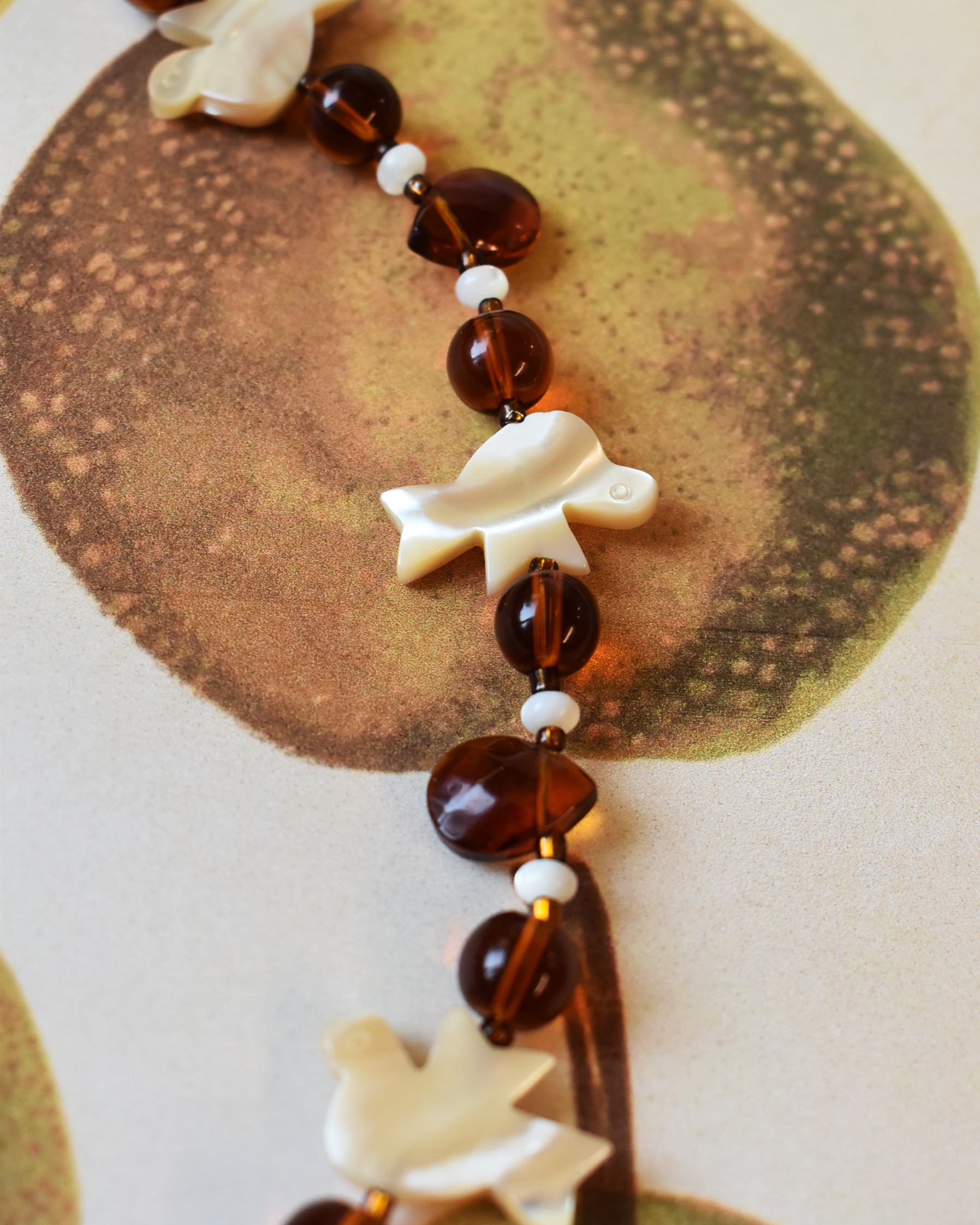 'Flight of Doves' Mother of Pearl Necklace