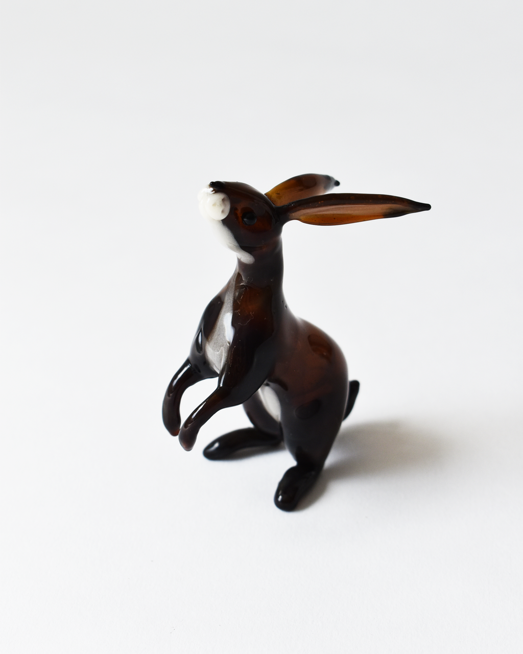 'Little Sitting Hare' Glass Sculpture