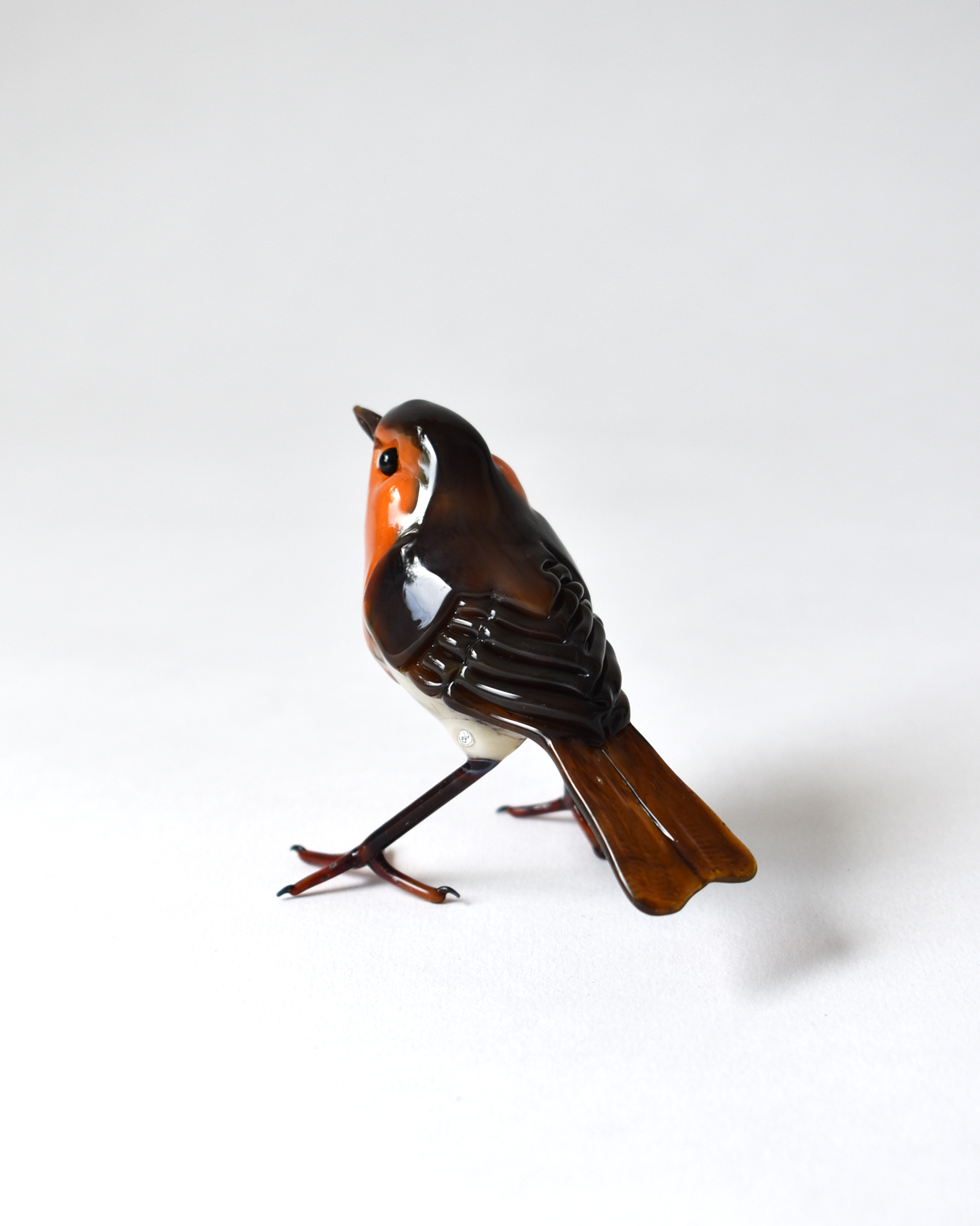 'Cheerful Little Robin' Glass Sculpture