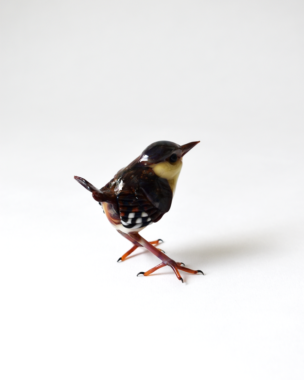 'Sweet Little Jenny Wren' Glass Sculpture