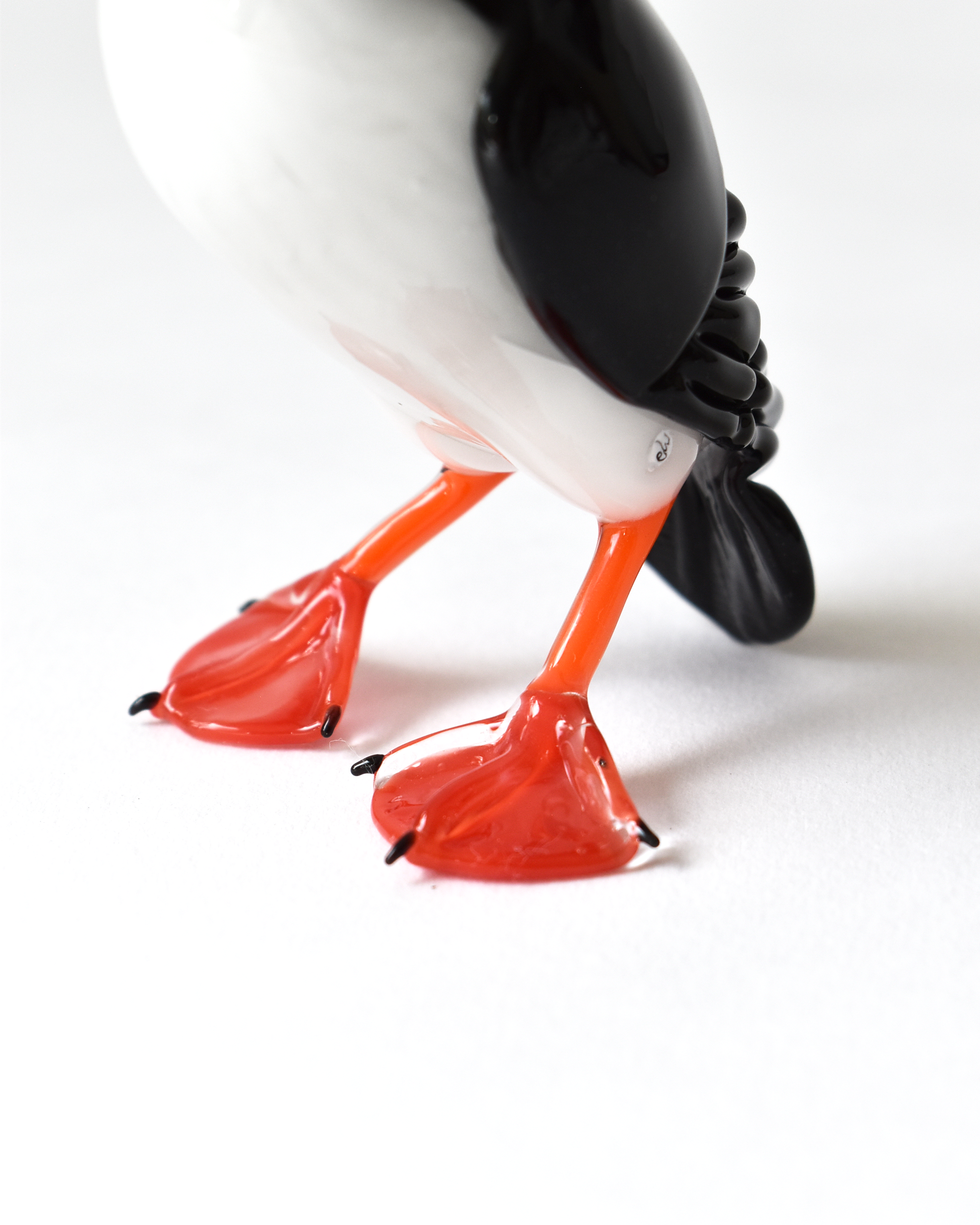 'Curious Puffin' Glass Sculpture