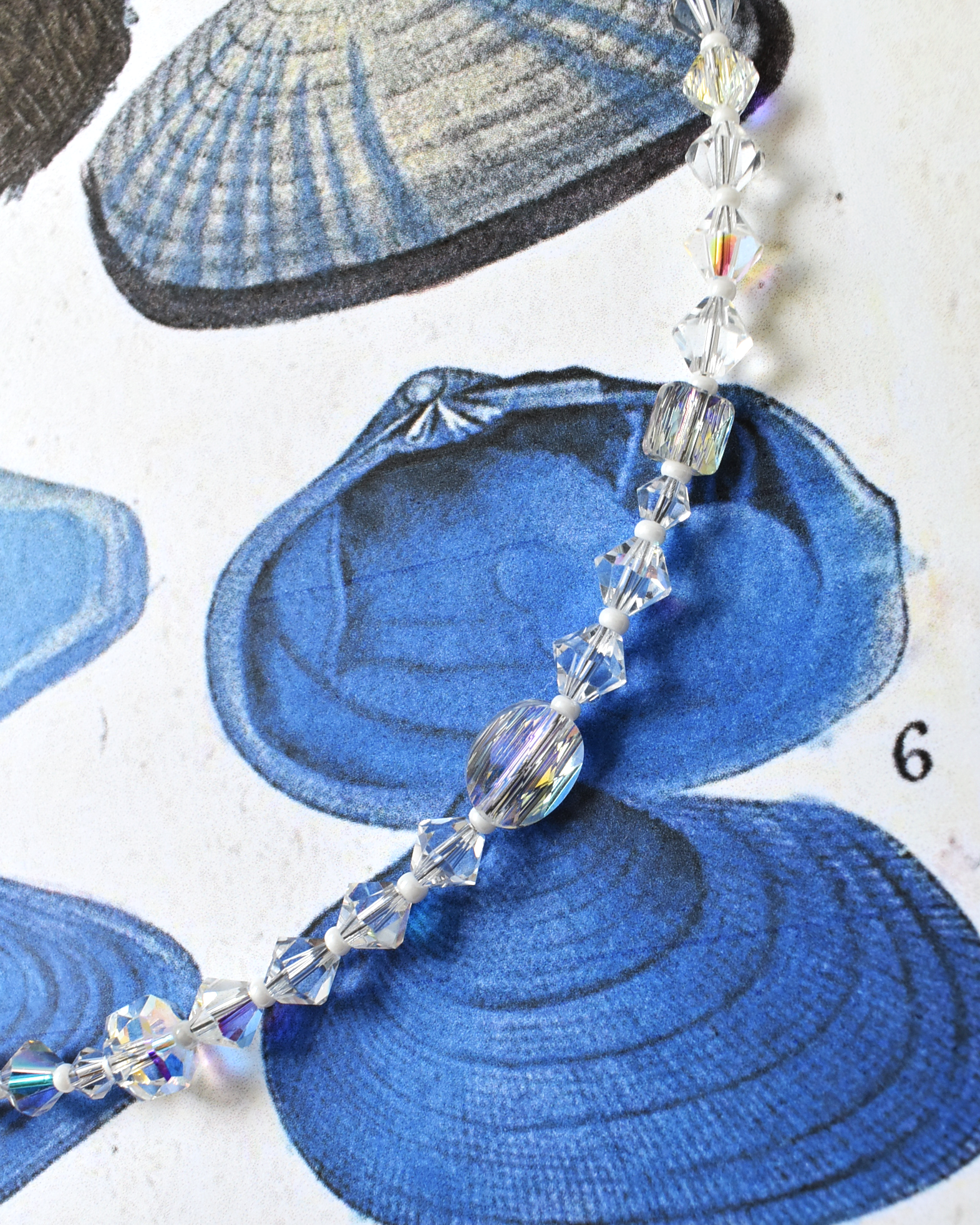'Aurora' Iridescent Crystal Bead Necklace