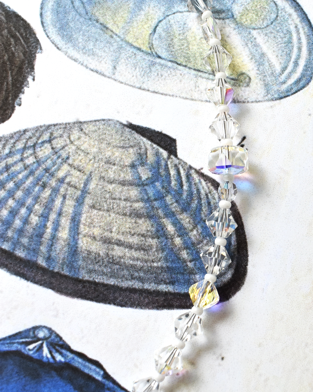 'Aurora' Iridescent Crystal Bead Necklace