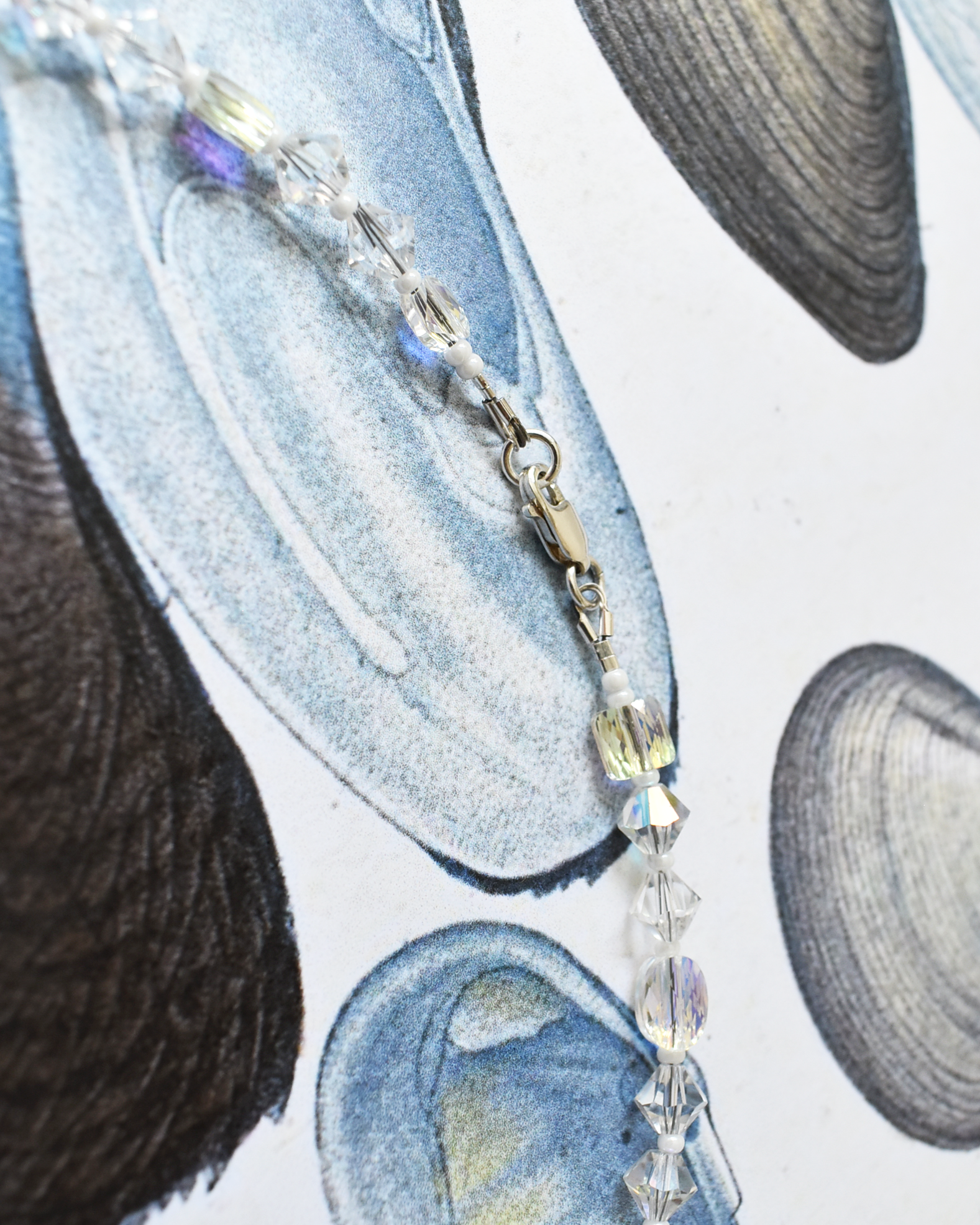'Aurora' Iridescent Crystal Bead Necklace