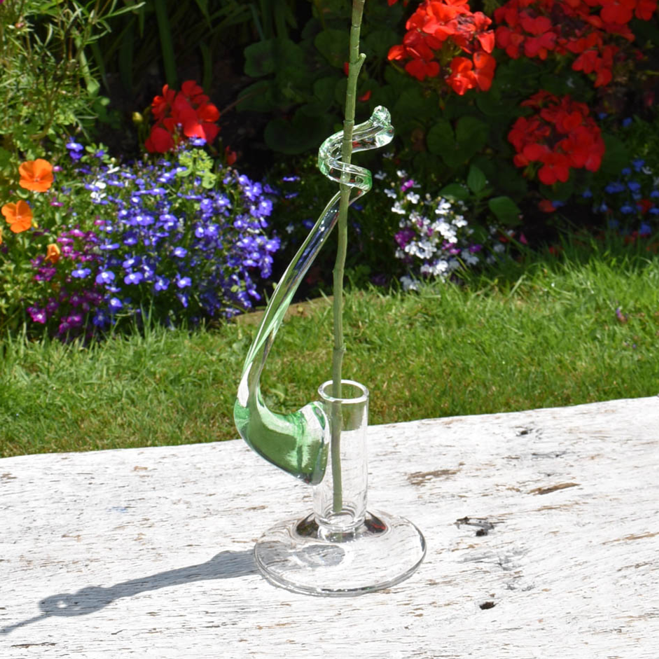 Single Stem Vase - Green - Corley Studio Shop