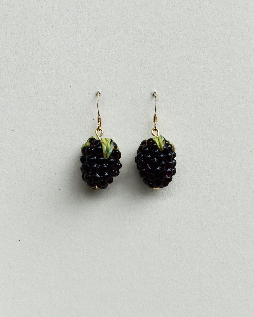 'Wild Blackberries' Elegant Drop Earrings