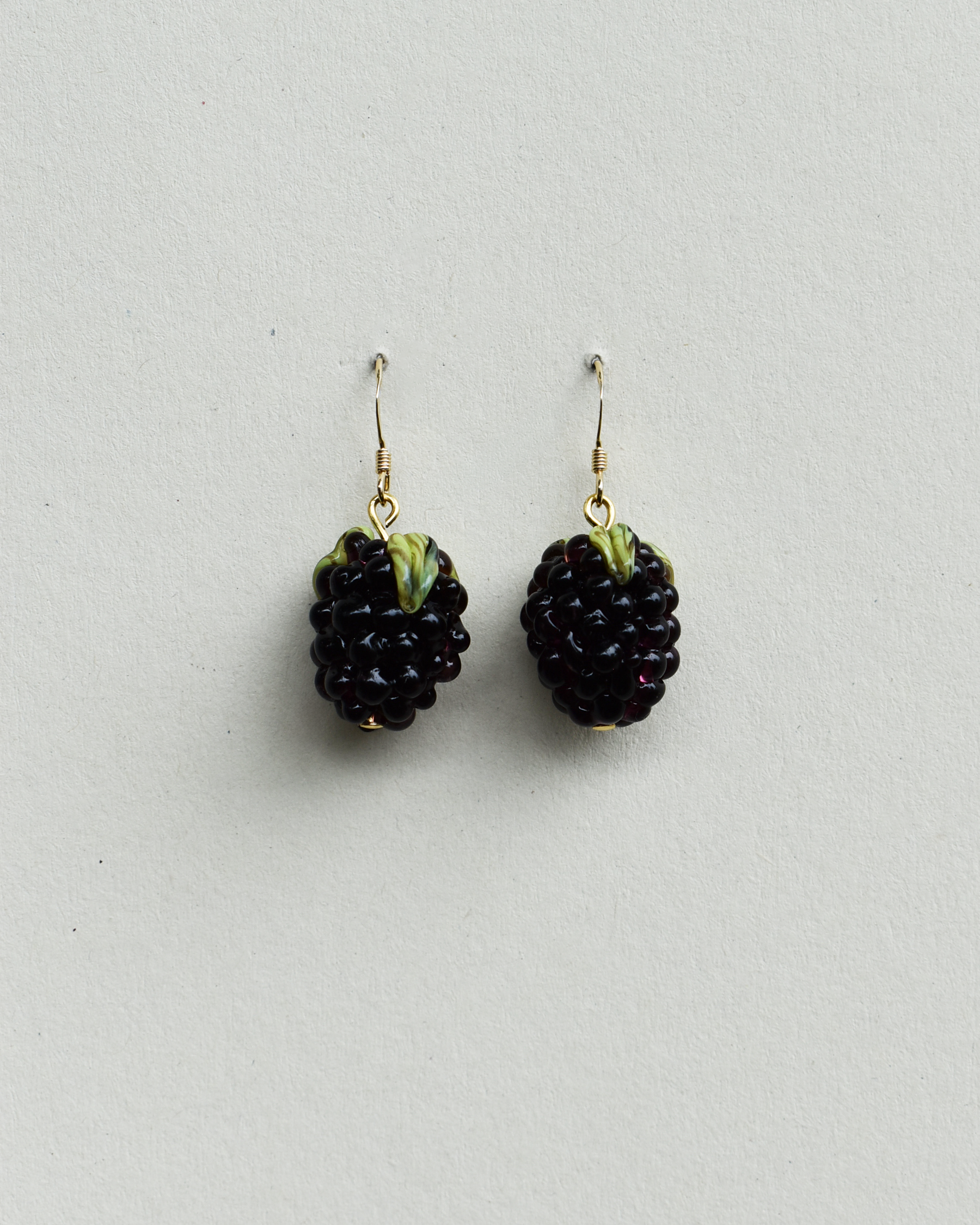 'Wild Blackberries' Elegant Drop Earrings