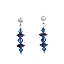 Load image into Gallery viewer, Blue Rockstar Drop Earrings - Corley Studio Shop
