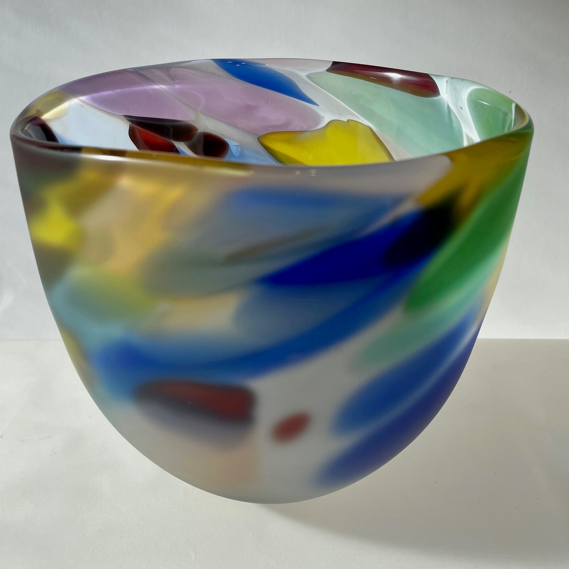 Soft but Vibrant - Blown Bowl - Corley Studio Shop