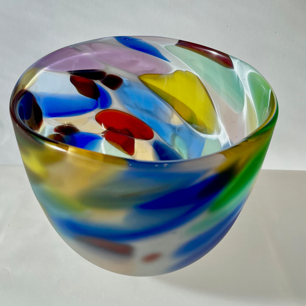 Vibrant Glass Bowl