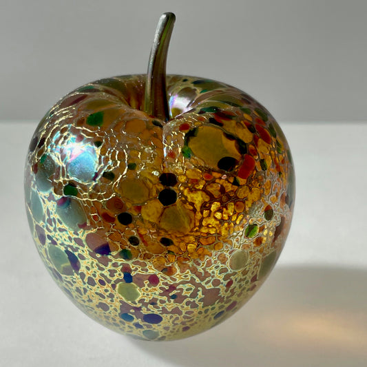 Goldberry Gold Large Glass Apple - Corley Studio Shop