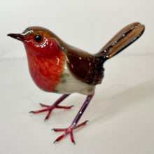 Load image into Gallery viewer, Red Breasted Glass Robin
