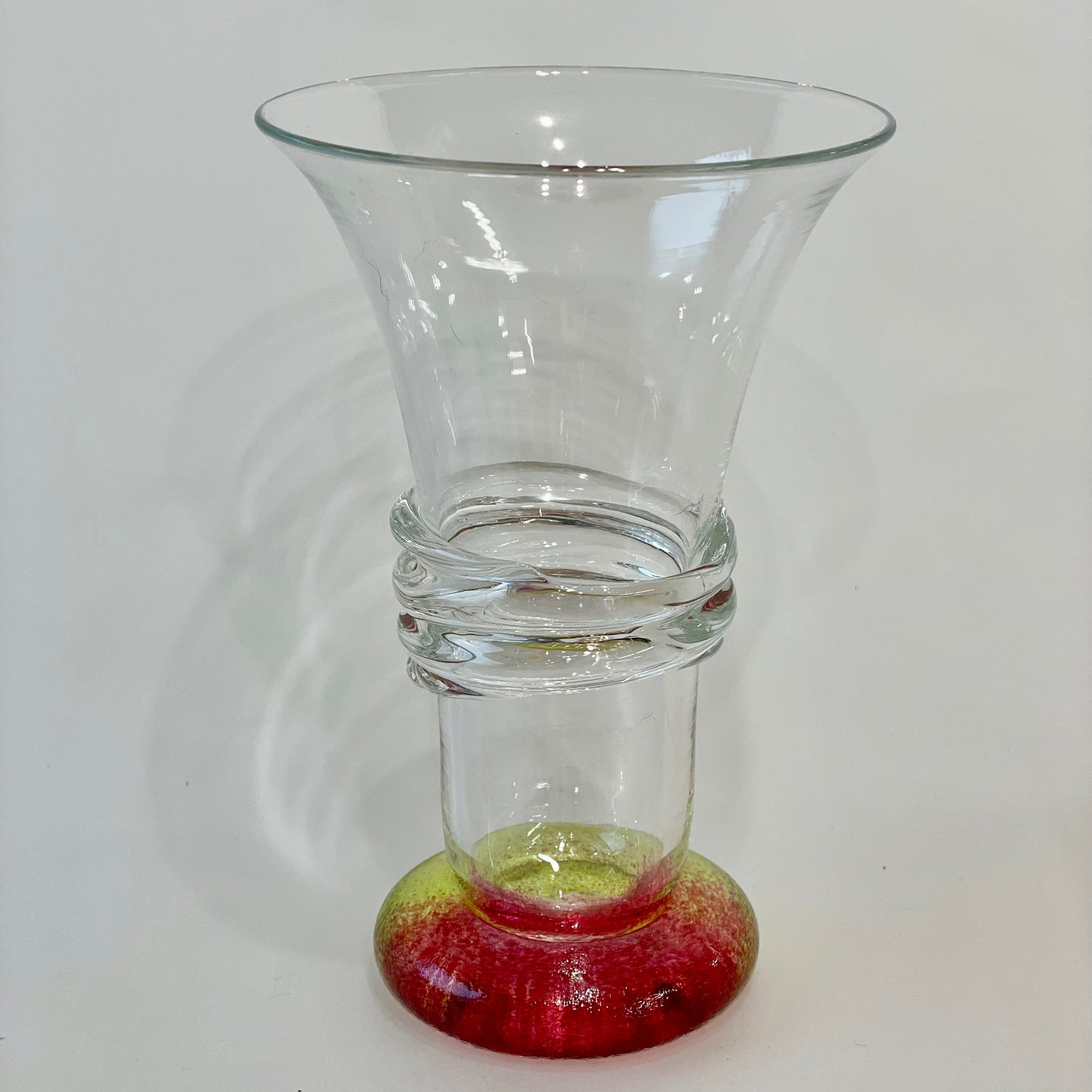 HighBall Ripple Ruby Based Glass - Corley Studio Shop