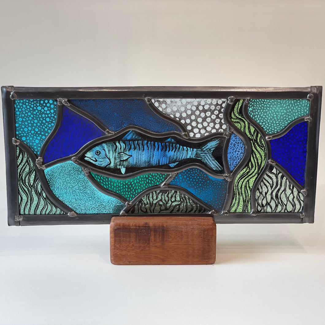 Deal Mackerel - Stained Glass Panel