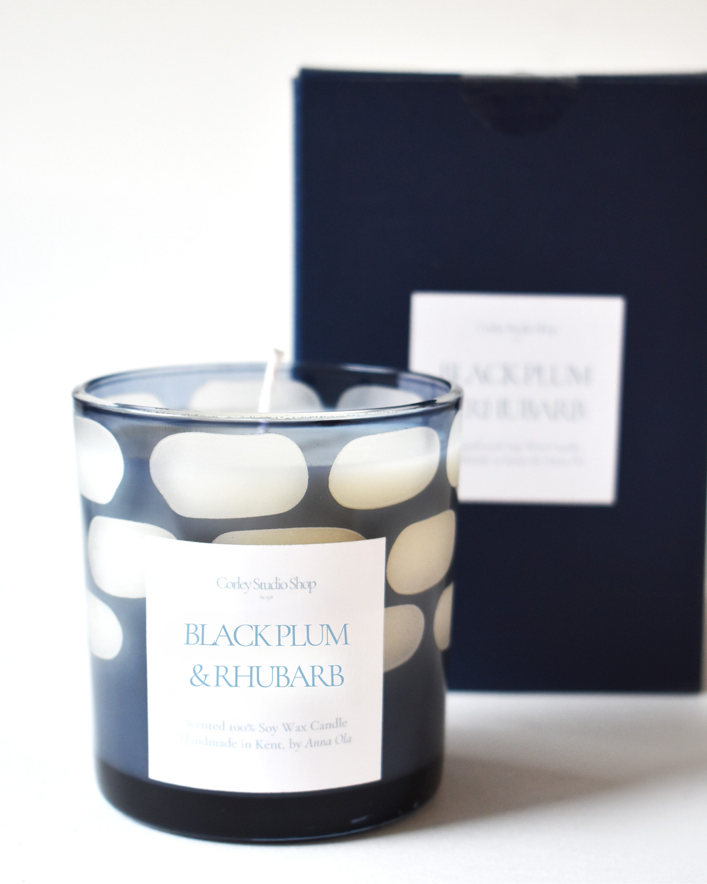 'Black Plum & Rhubarb' Modern Haze Candle