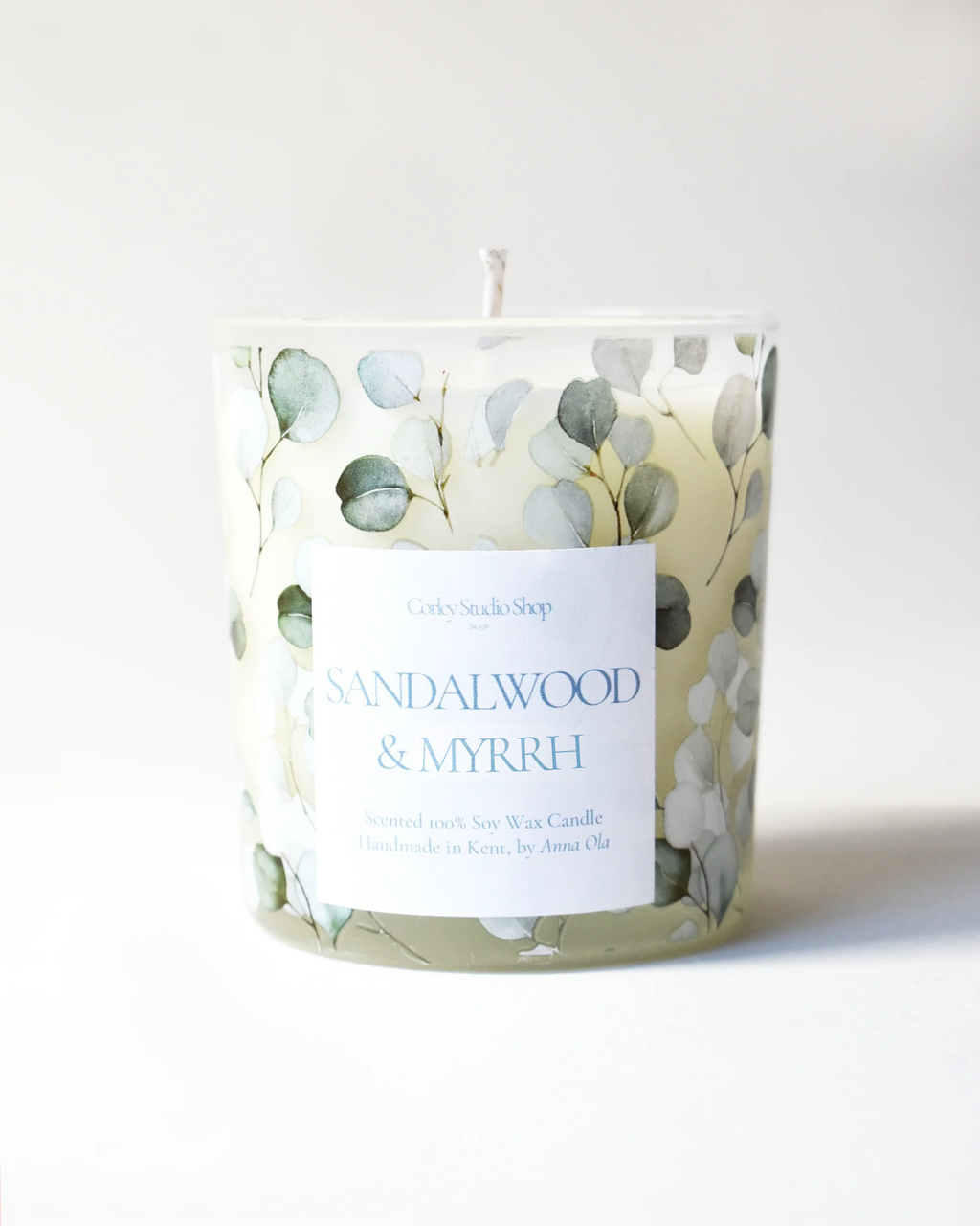'Sandalwood & Myrrh' Coastal Leaf Candle