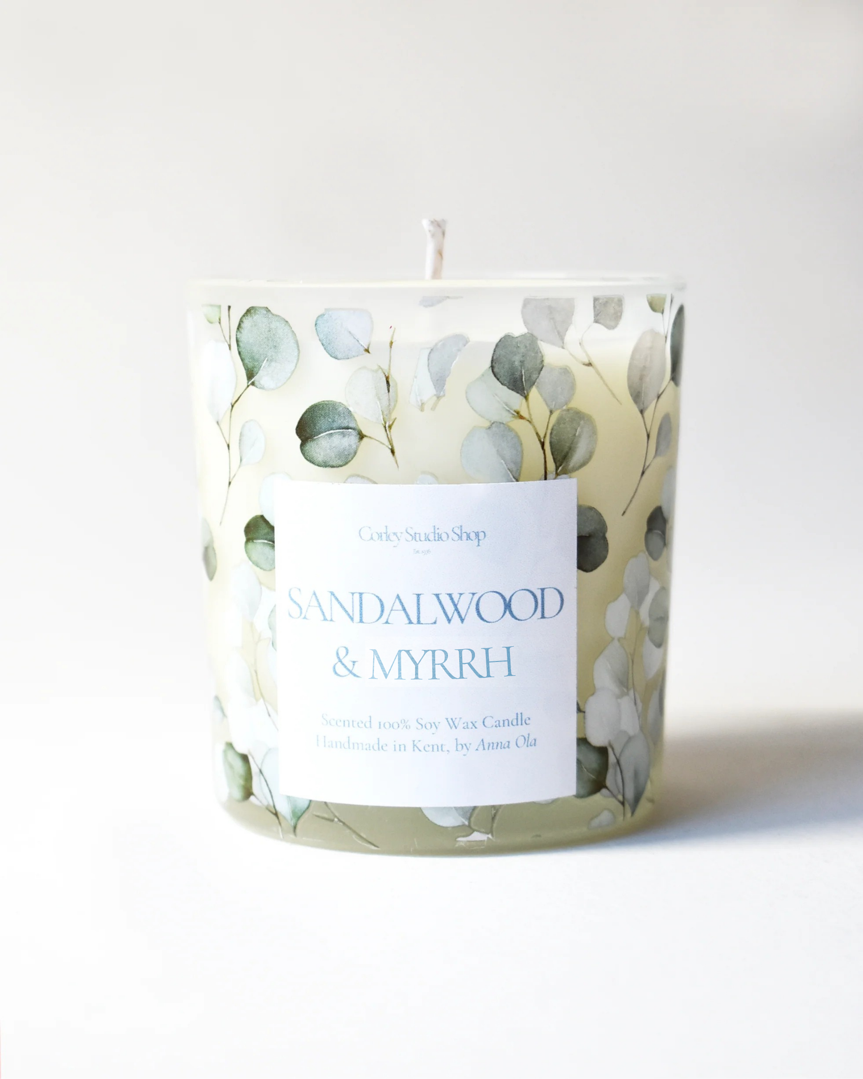 'Sandalwood & Myrrh' Coastal Leaf Candle