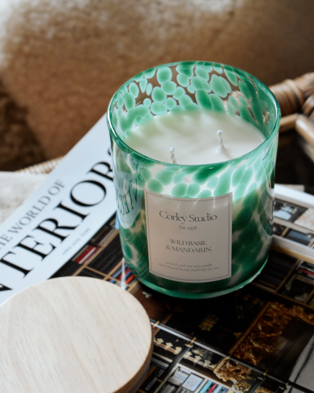 Wild Basil & Mandarin Candle (Large)