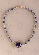 Load image into Gallery viewer, Regal Toned Murano Statement Bead Necklace
