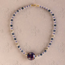 Load image into Gallery viewer, Regal Toned Murano Statement Bead Necklace
