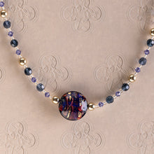 Load image into Gallery viewer, Regal Toned Murano Statement Bead Necklace
