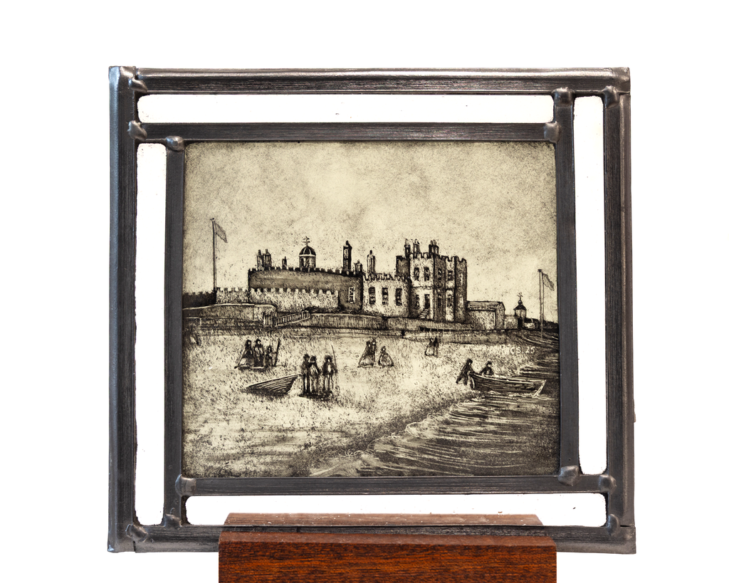 'Deal Castle from the Sea' - Stained Glass Panel