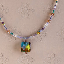 Load image into Gallery viewer, Pastel Venetian Shimmer Bead Necklace
