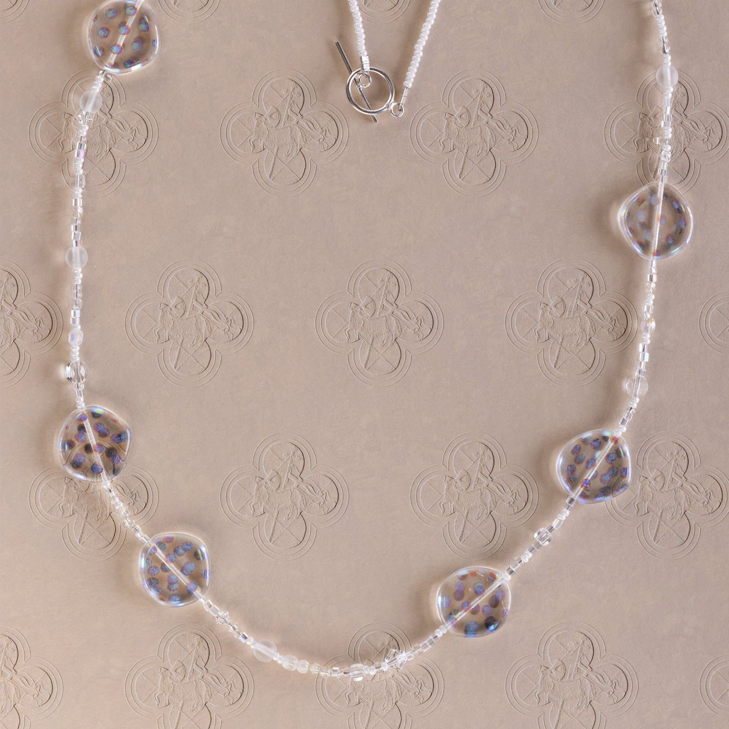 Delicate Metallic Dot Bead Necklace