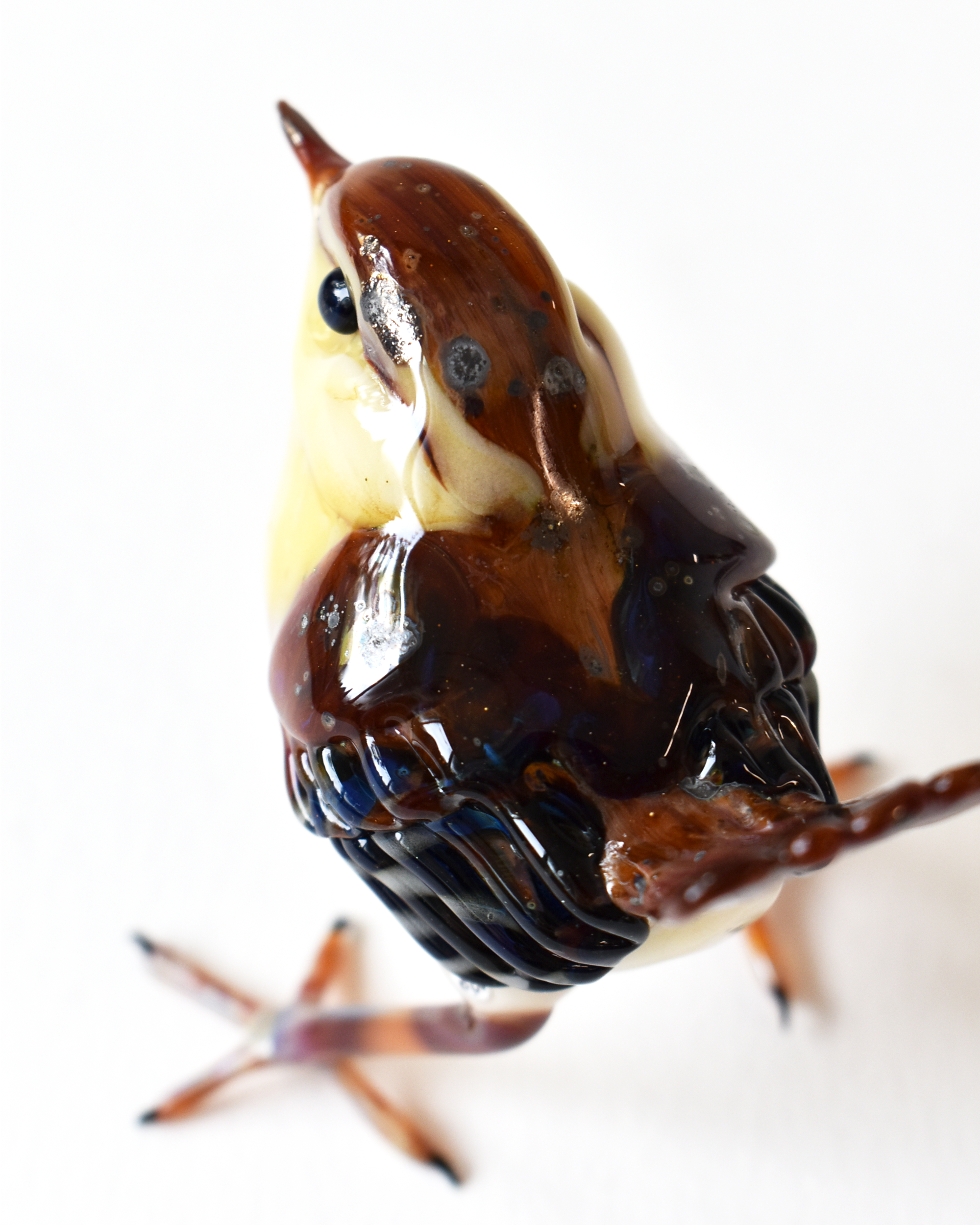'Wren' Glass Bird Sculpture