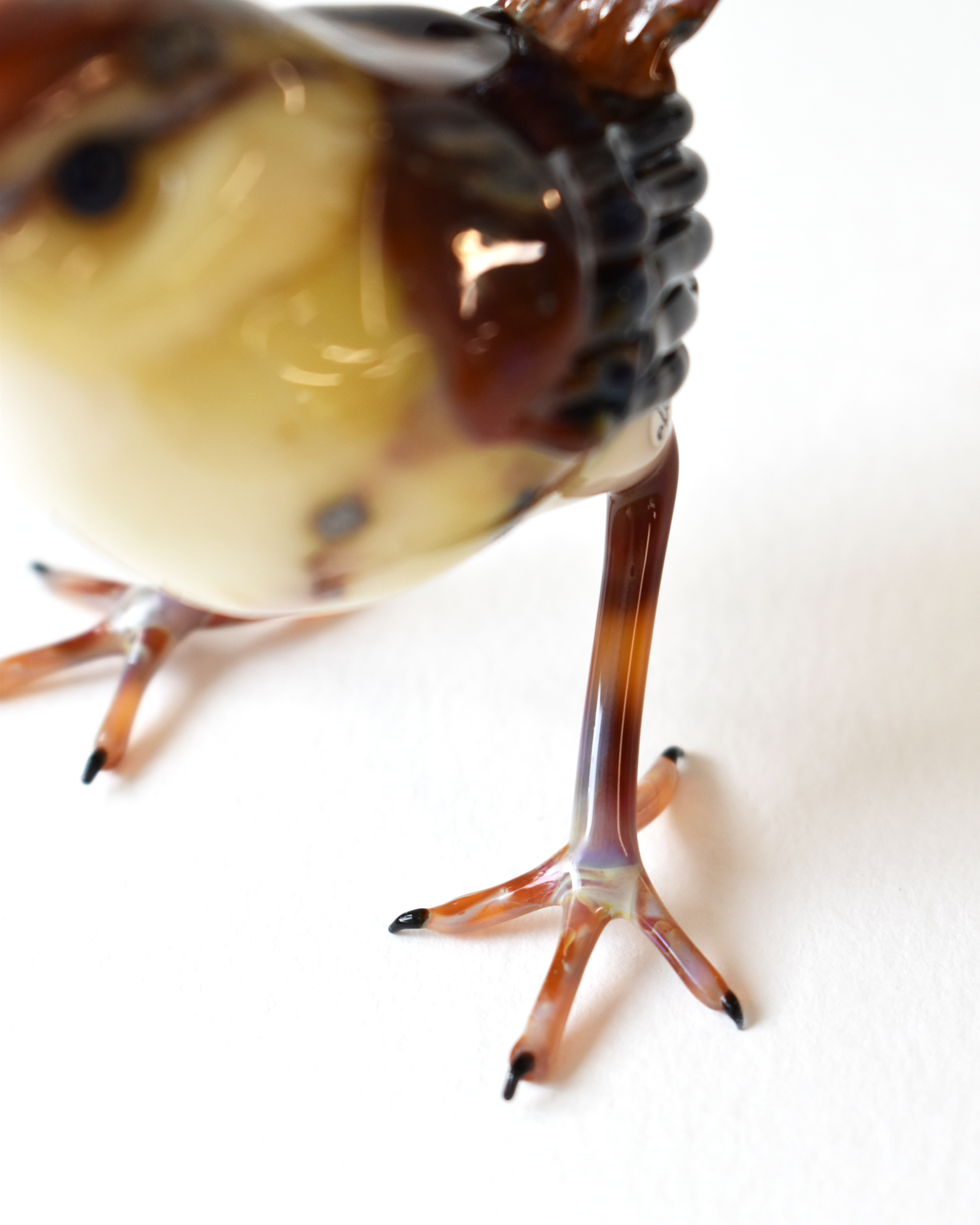 'Wren' Glass Bird Sculpture