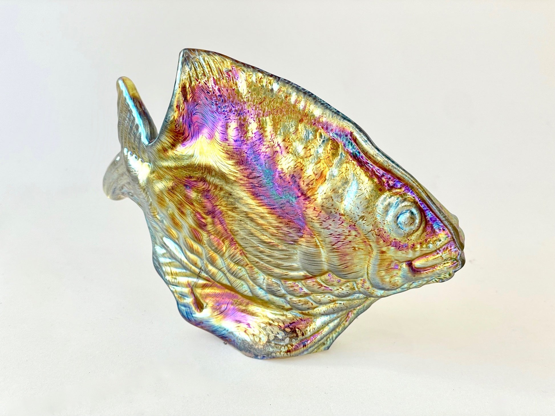 Gold Iridescent Glass Fish - Corley Studio Shop