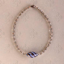 Load image into Gallery viewer, Gold &amp; Lilac Venetian Bead Necklace
