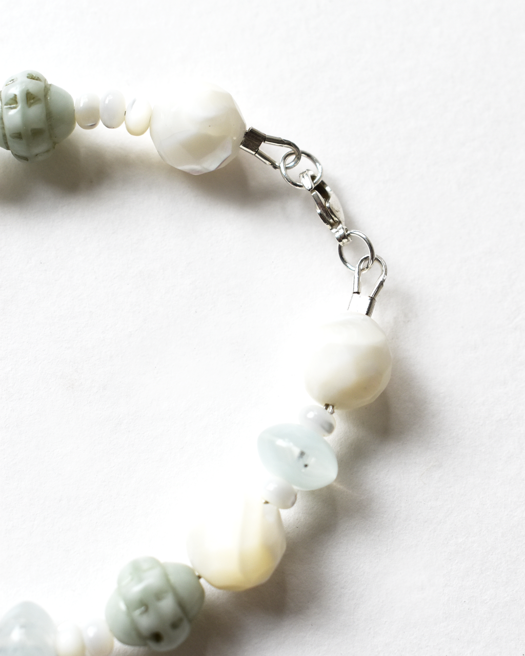Soft Green Mother of Pearl Bracelet
