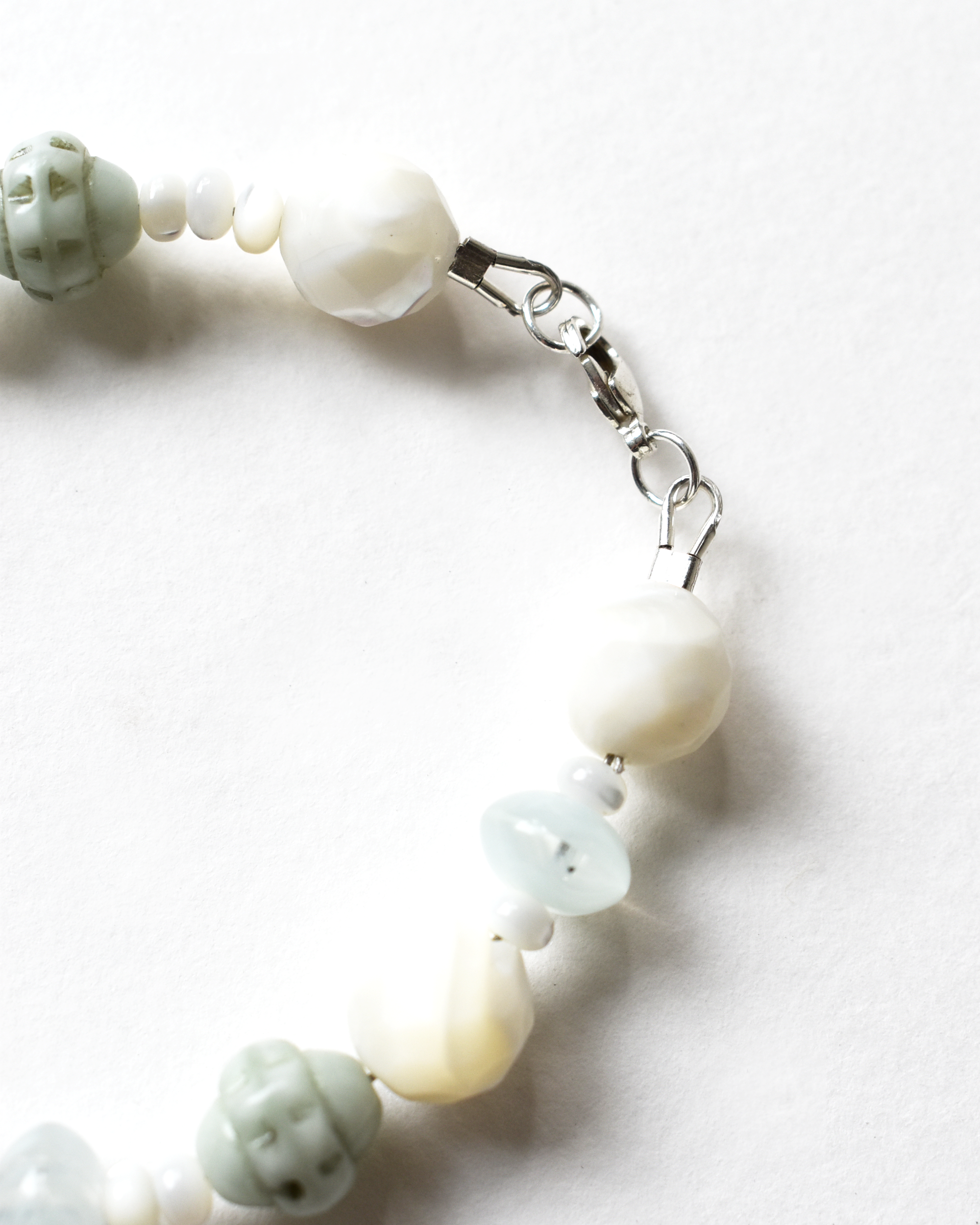Soft Green Mother of Pearl Bracelet