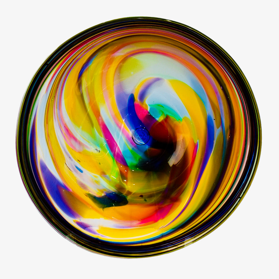 Colourful Glass Plate - Corley Studio Shop