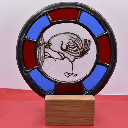 Wren Catching a Worm Roundel - Corley Studio Shop