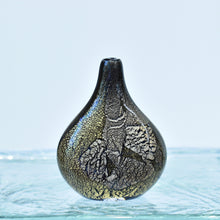 Load image into Gallery viewer, Black, Gold and Silver Miniature Vase
